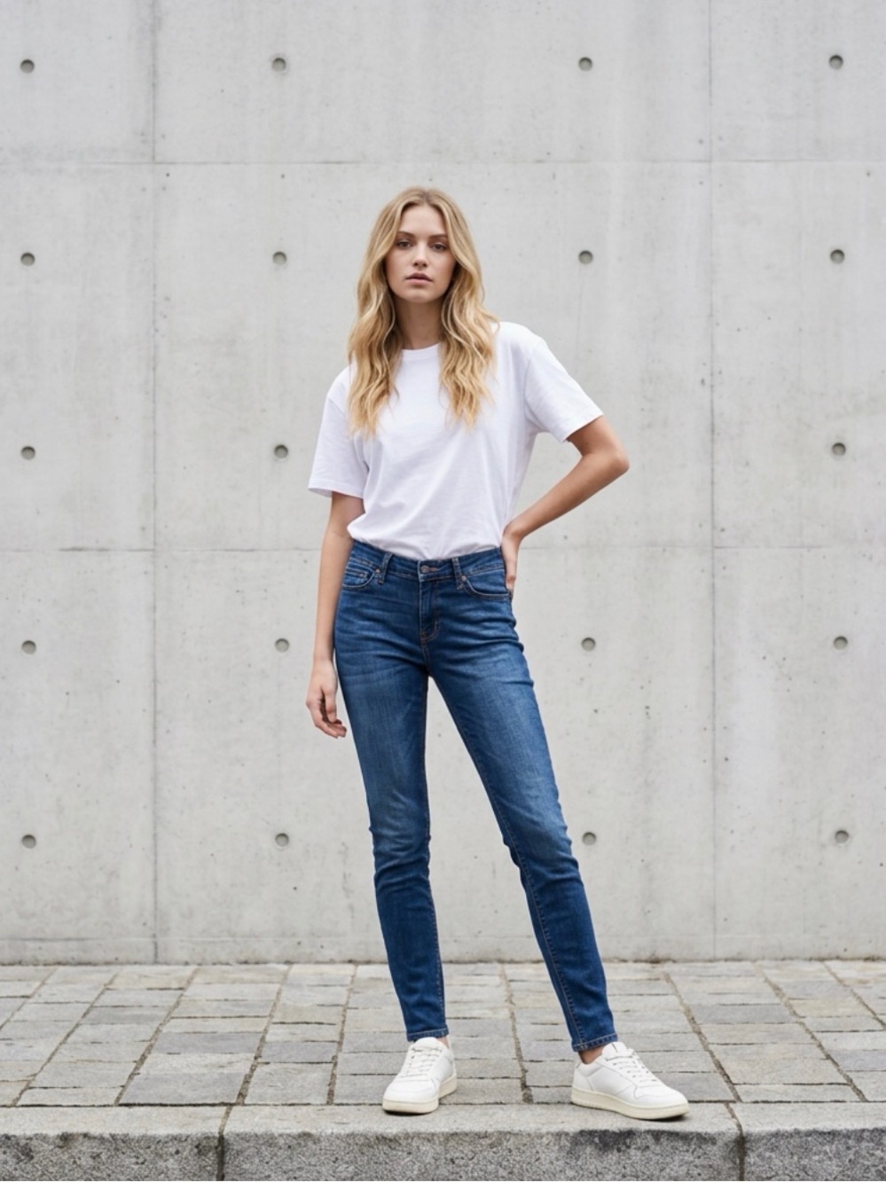 Tommy Hilfiger Women’s Slim Straight Stretch Jeans Blue Medium Wash Size 3/15 - Picture 1 of 8